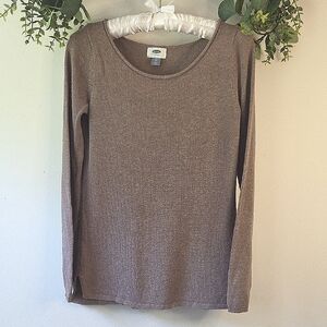 Old Navy Women's Brown Long Sleeve Top